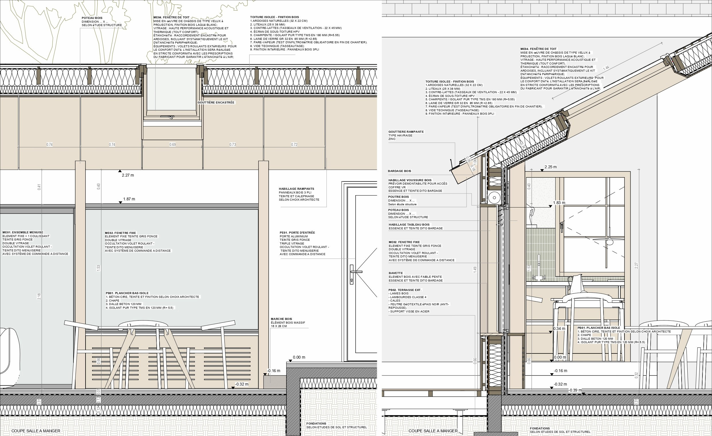 Planche de détails de construction